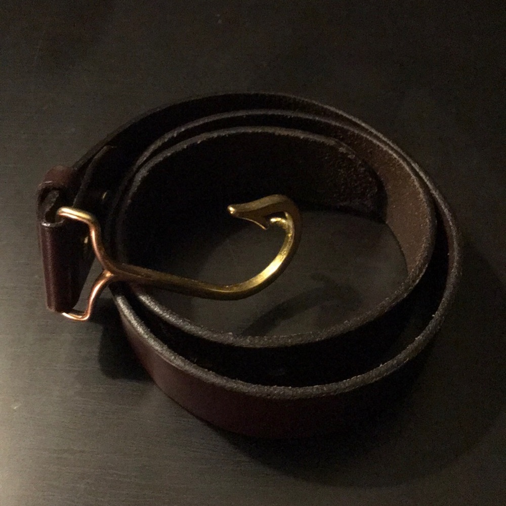 Vineyard Vines Leather Belt with Hook